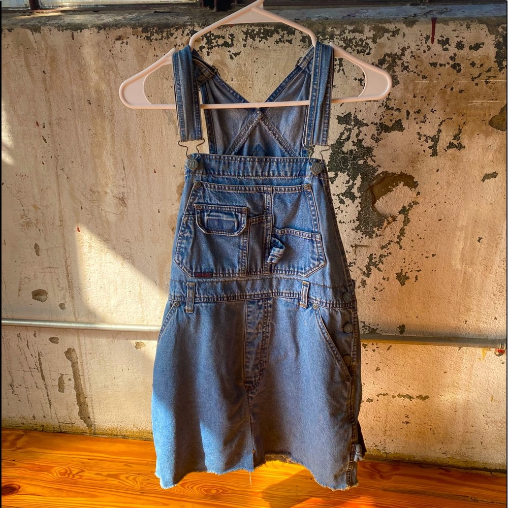 Denim Overall Dress 👗